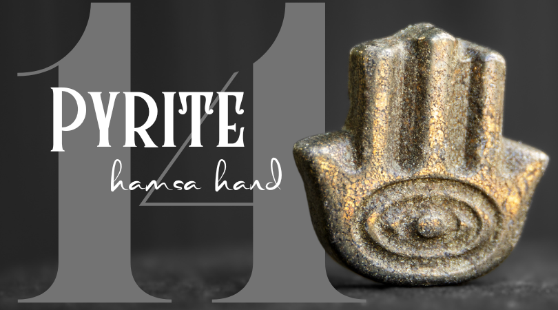 Day 14 | Pyrite Hamsa Hand