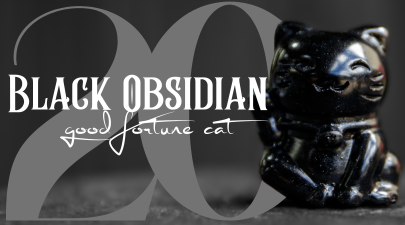 Day 20 | Black Obsidian Good Fortune Cat