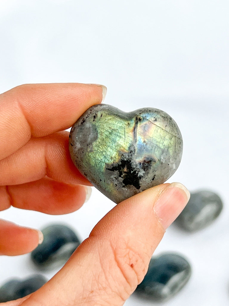 Labradorite Heart | Light | Small - Unearthed Crystals