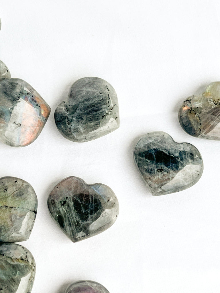 Labradorite Heart | Light | Large - Unearthed Crystals