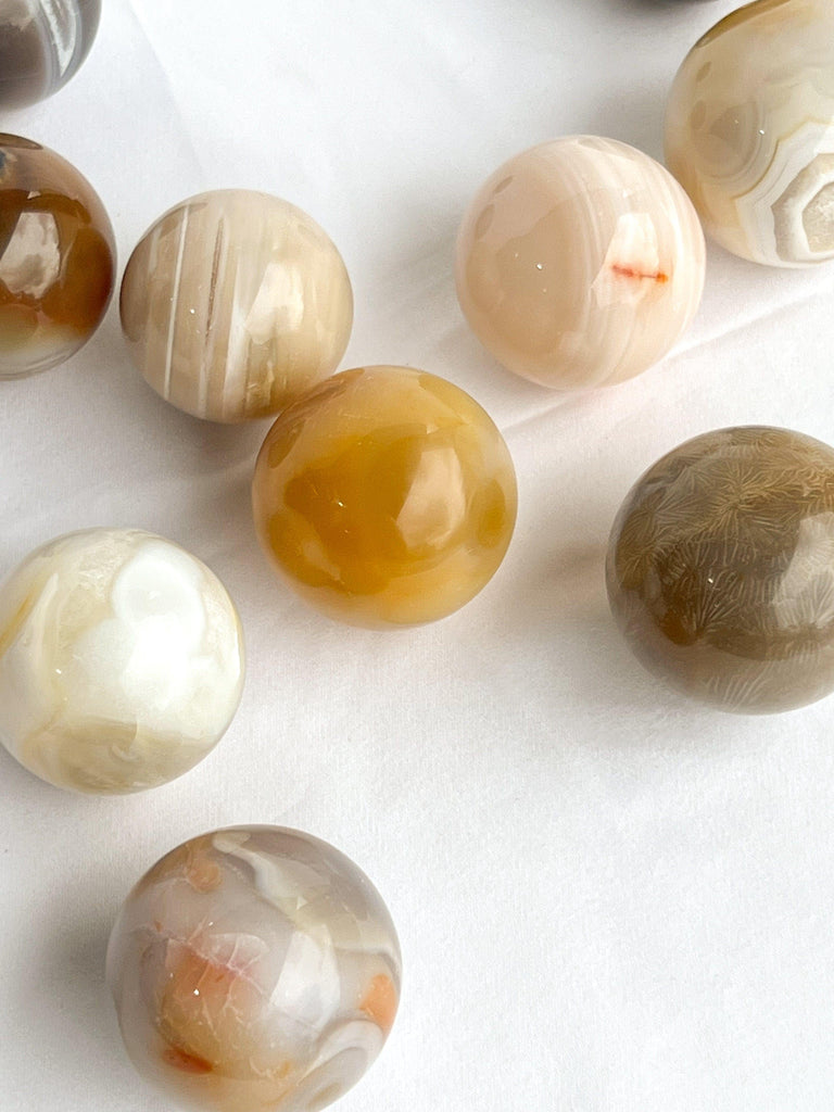 Natural Agate Sphere | Medium - Unearthed Crystals