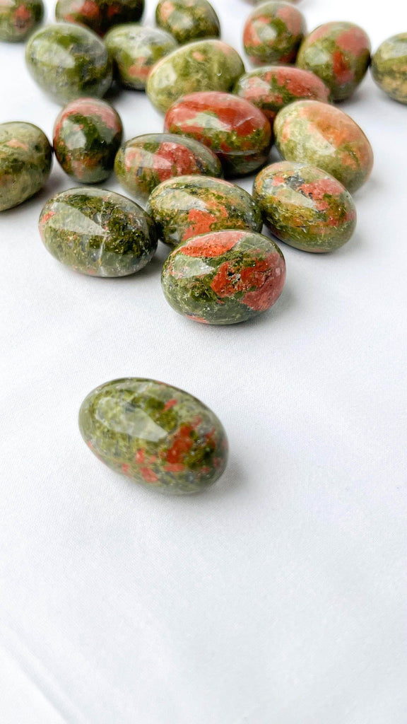 Unakite Tumbles | Medium - Unearthed Crystals