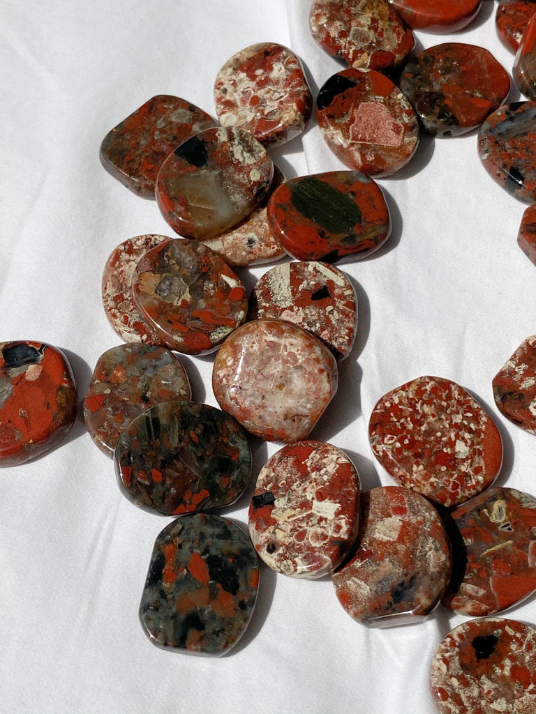 Brecciated Jasper Coin | Large - Unearthed Crystals