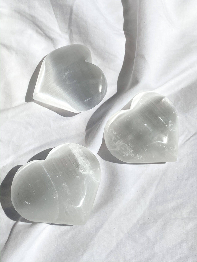 Selenite Heart | Large - Unearthed Crystals