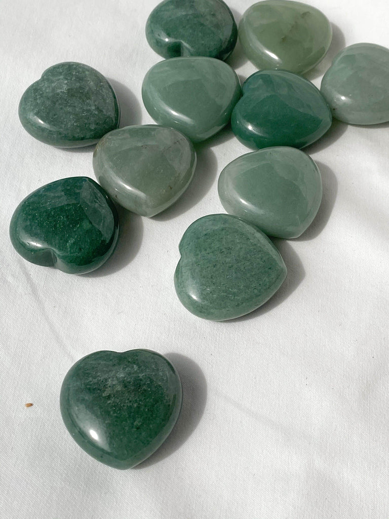 Green Aventurine Heart | Large - Unearthed Crystals