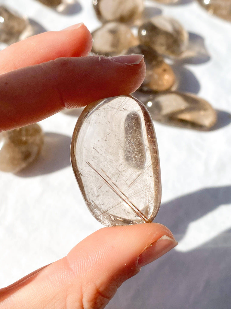 Smokey Quartz + Inclusions Tumbles | Medium - Unearthed Crystals