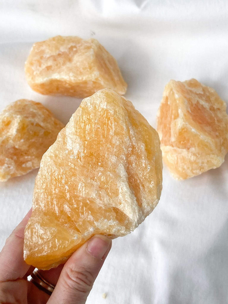 Orange Calcite Rough | XXL - Unearthed Crystals