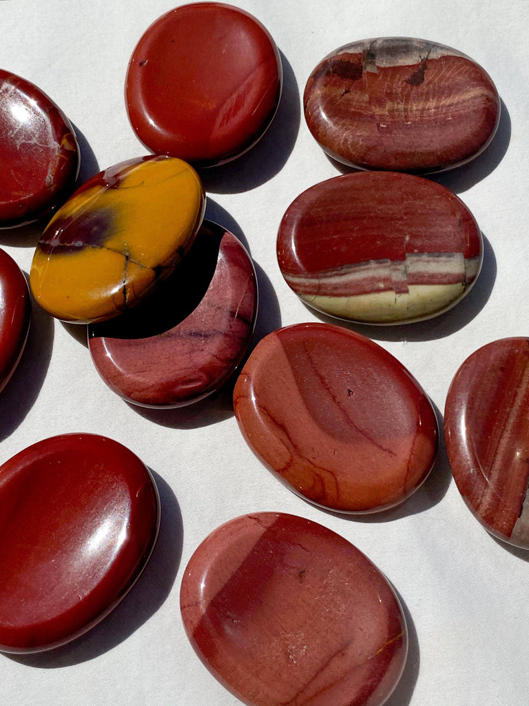 Mookaite Jasper Worry Stone | Large - Unearthed Crystals