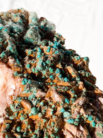 Dolomite + Malachite Specimen - Unearthed Crystals