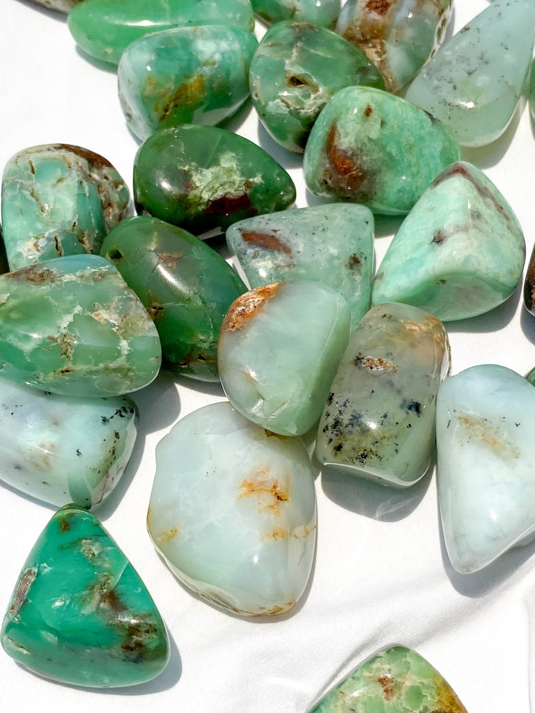 Chrysoprase Tumble | Large - Unearthed Crystals