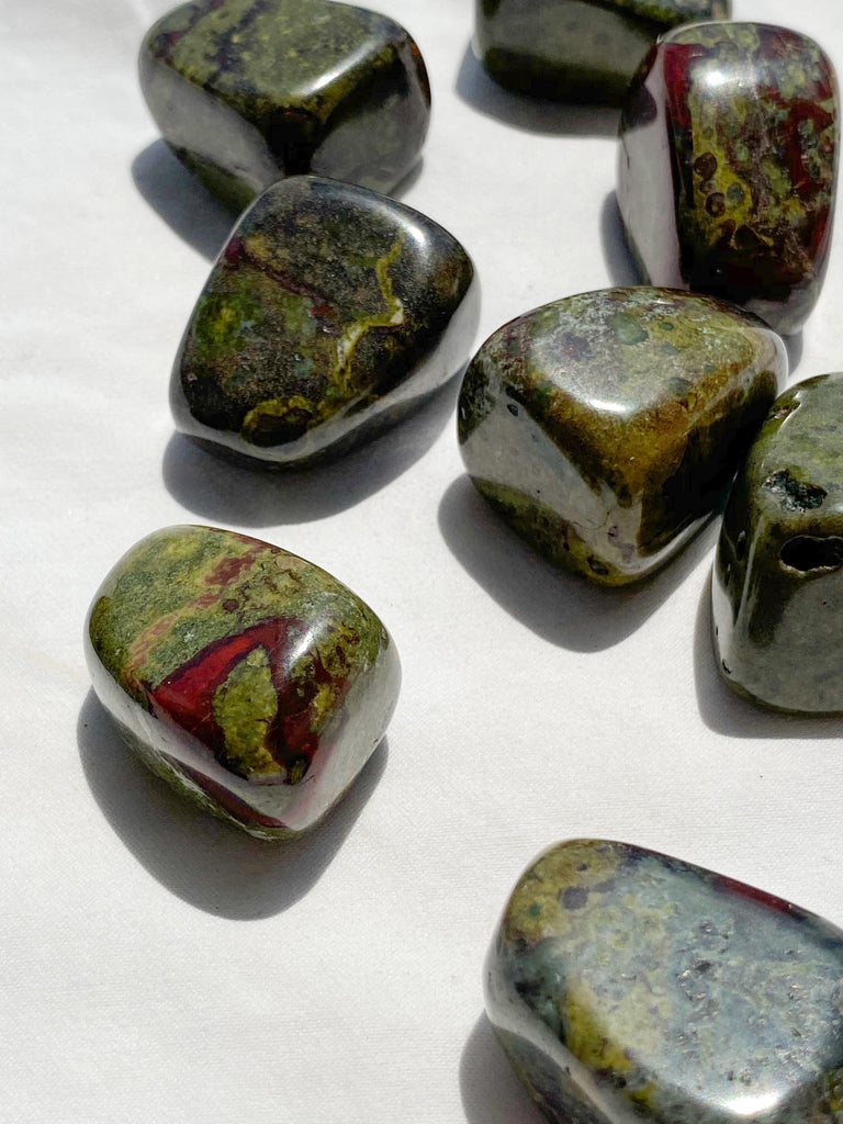 Dragon Blood Jasper Tumbles | Large - Unearthed Crystals