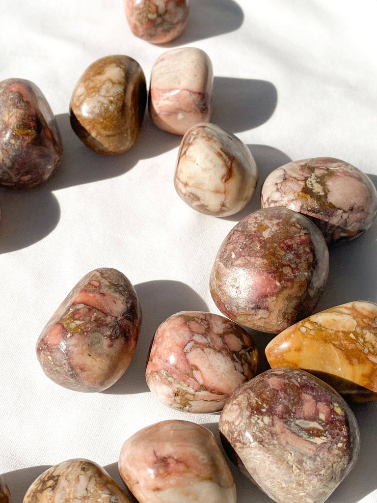 Rose Jasper Tumbles | Large - Unearthed Crystals