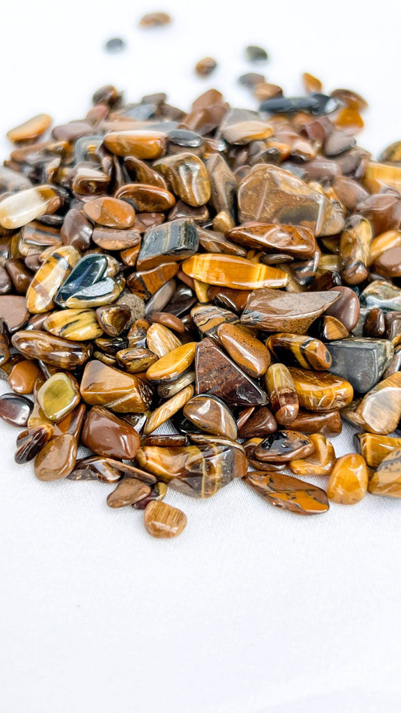 Tiger Eye Chips | 250g Bag - Unearthed Crystals